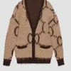 23 Marca de lujo Primavera y verano Chaquetas de mujer Nueva moda Versátil G Mohair Cárdigan de punto Chaqueta doble Suéter de mujer Top suelto Suéteres de moda de alta sociedad