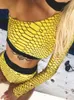 2 Parça Kısa Set Kadın Bir Omuz Sarı Kapalı Omuz Kırpma Üst Şort Boho Yaz Eşofman Suits Yüzme Plaj Setleri Kıyafet 220423
