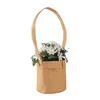 Kraft Paper Hanging Flower Pots with Hand Strap Washable Planter Bag Paper Basket Garden Supplies