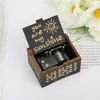 Decorative Objects & Figurines Wood Carving And Color Printing Music Box Vintage You Are My Sunshine Wooden Carved Hand Cranked Ornaments Gi