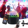 Portable LED Kid Night Light Home Decor Light With Bluetooth Speaker Disco Ball Lamp Multi-Color Soft Night Light For Baby Bedroom Atmosphere Lamp