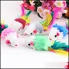 Colorf Cat Toy Lovely Mouse For Cats Dogs roligt roligt att spela innehåller Catnip Toys Pet Supplies Drop Delivery 2021 Home Garden KT5CF