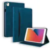 Custodie per tablet in pelle PU per Apple iPad 10.2 Air 5/4/3/2/1 Pro 11/10,5/9,7 pollici - Custodia con cavalletto aziendale avanzata in tinta unita con doppio angolo di visualizzazione