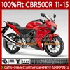 OEM FALTINGS KIT FOR HONDA CBR 500 R 500R RR 2011 2012 2014 2015 2015 Body 126No.80 CBR500RR CBR500 RR 11-15 Repsol Orange CBR500R 11 12 13 14 15 حقن العفن