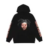 مصمم البيع الساخن سترة مقنعين العلامة التجارية العصرية العلامة التجارية V 22 Lone Sweatshirt American Hip Hop Loose كبير الحجم الكلاسيكي للرجال والنساء سترة KK99