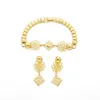 Necklace Earrings Set & High Quality Dubai For Women And Earing Bracelet Ethiopian Bridal Wedding 24K Gold AccessoriesEarrings