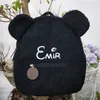 Personalized Embroidery Toddler Backpack Lightweight Plush Bear Preschool Bag Kids Custom Name Backpack for Boys Girls Ladies 220815