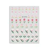 Adesivi per unghie con fiori di tulipano Decorazioni per punte per manicure in fiore autoadesive 3D