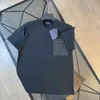T-shirt da uomo 2022 primavera e l'estate nuova coppia classica triangolo nylon tasca splicing girocollo manica corta T-shirt