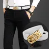 Ceintures Haute Qualité Rotatif Blanc Boucle De Ceinture Designer Hommes D'affaires De Luxe En Cuir Jeans Strass MetalBelts