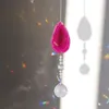 Suncatcher Crystal Wind Chimes Star Sun Moon Light Catcher Pendant Ball Beads Hanging Rainbow Maker Garden Home Window Decor 220721