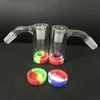 Cachimbos de vidro 14mm coletor de cinzas cachimbo de água acessórios com 10 ml colorido recipiente de silicone recuperador masculino feminino ashcatcher para bong dab rig quartzo banger