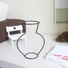 Kreatywny DIY Wazon Party Home Decoration Black Plant Puls Stand Holder Iron Wire Wazony kwiatów