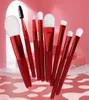 Makeup Brush Set 8 PCS Make Up Borstes Syntetic Portable Cosmetic Kit With Organizer Bag XB1