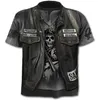 Maglietta da motociclista di marca Punk Knight s 3d Uomo Casual Vintage Hip Hop Estate ee op Homme Abbigliamento 220618