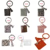 40 stili pelle PU leopardo nappa bracciale portachiavi borse borsa carta d'identità pu pelli braccialetto portafogli portachiavi borsa da polso per donna accessori