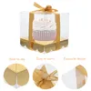 Emballage cadeau 12 pièces boîtes à gâteaux transparentes emballage en plastique pour animaux de compagnie pour boulangerie PartyGift