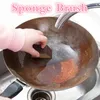 1pcs/3pcs Alumina Emery Sponge Cleaning Brush Dish Bowl Washing Sponge Window Cleaner Household And Kitchen Supplies