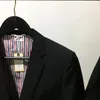 Abiti da uomo Blazer Classico Rosso Bianco Blu E Grigio Giacca da uomo monopetto in lana monopetto da uomo