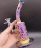 Galvanoplasting Gold Dab Dab Hookah Bong Fab Ovo Cool Vidro de vidro tubulação de água Bongo para venda com tigela de 14mm