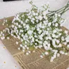 زهور أنفاس الطفل الاصطناعية الغجر الزهور البلاستيكية للمنزل ديكور ديي ديكور زهرة زهرة مزيفة زهرة