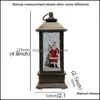 Christmas Decorations Festive Party Supplies Home Garden Christma Telephone Booth Lantern Decoration Santa Xmas Tree Handhold Led Lighted