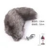 Plug Anal séparable Real Fox Tail Butt Plugs Pour Femmes Adultes Sex Game Produits Femmes Hommes Sex Toys Pour Couple Cosplay Y220427