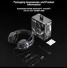 X28 Gaming Headset For PC PS4/PS5 RGB Headphones Gamer USB Wired Headphones with Noise Cancelling Microphone