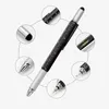 Multifunction Ballpond Pen Take Briver Régua Nível de Espírito Creative Stationery Gift Students Screen Touch Screen STYLUS