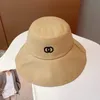 Luxurys Designers Bucket Hatファッショナブルな純粋な綿の多用途のキャップヘッド周囲58cmソリッドカラー