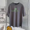 Designer T Shirt Shirt EES Spring Summer High End Loose Version Green Letter Printing Casual Round Neck Minibus Shirt XXXXL