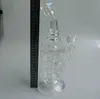 Bongs Ash Catcher Bubble Machine Pearl White Hosah Pipe Oil Rig Bubble Shisha Du kan anpassa färgen 12,5 tum hög