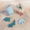 Outdoor Sommer Silikon Weiche Strand Spielzeug Baby Spielzeug Graben Sand Werkzeug Schaufel Kinder Eimer Sandkasten Spielzeug Strand Zubehör für Kind 220527