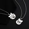 Mode anime ketting metalen dierenbladeren hanger ketting ketting zilveren kleur sieraden aangepaste vrouwen kinderen roestvrijstalen cadeau accessoires