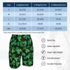 Herren-Shorts, St. Patricks Day, irisches Brett, Kleeblätter, Aufdruck, individueller Strand, kurze Hosen, Mann, elastische Taille, klassische Badehose, 2XLHerren