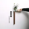 Nordic handgemaakte massief houten muur vaas hydrocultuur bloem plant pot bonsai glazen fles thuis bar restaurant decor ingangsornament
