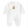Designer Neugeborenen Baby Footies Babys Baumwolle Strampler Brief Drucken Luxus marke Lange Ärmel Overalls kinder Säuglings Kleidung