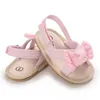 Été bébé filles sandales simples tout-petits mignon frais semelle souple nœud respirant premiers marcheurs chaussures extérieur intérieur Prewalker 0-18M