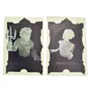 Wall Stickers Ghost In The Mirror Frame Sticker Can Luminous Halloween Decoration Haunted House Party Decor Props Glow DarkWall WallWall