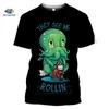 男性のためのSonspee CthulhuとLovecraft Miskatonic TシャツCthulhu Tシャツ面白いクルーネック夏のトップ3DプリントTシャツの女性220408