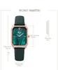 Orologi da polso di lussuoso pavone di pavone Green Trend Square Womens Watch Waterproof Quartz Personality Girl Relojes Para Mu3278027