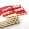 50 pezzi bomboniere in tessuto personalizzato ventaglio pieghevole a mano in seta stampa personalizzata nome data fan regalo in bambù omaggi per feste