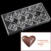 DIY شكل قلب البولي أدوات حلويات القالب الشوكولاتة لبنك كعكة الخبز المعجنات الحلوى 220721