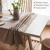 Cotton Linen Table Cloth Wrinkle Free Anti-Fading Rectangle Tablecloths Table Cover for Kitchen Dinning Party