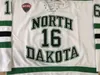 CEUF North Dakota Fighting Sioux 16 Brock Booter Hockey Jersey Embroidery Stitched Pas elk nummer en naam Jerseys aan