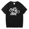 Men's T-Shirts Arcane Jinx Monkey Graffiti Ainme Print Men Summer Oversized Pure Cotton T-shirt Children Hip Hop Tee Tops Clothes