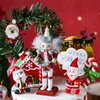 Other Festive & Party Supplies Christmas Cake Decoration Glitter Nutcracker Soldier Ornament Pine Needles Garland Toppers Santa Claus Cupcak