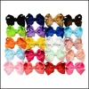 Ins 40 Colors 3Inch Baby Bow Hairpins Mini Swallowtail Bows Children Girls Solid Clips Kids Hair Accessories Drop Delivery 2021 Baby Mate