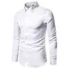 Blanc broderie chemise hommes 2022 flambant neuf hommes bouton vers le bas robe chemises mariage affaires chemise décontractée mâle Camisa Masculina XXL L220704