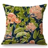 green floral cushions